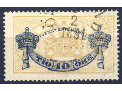 1889, 10Ö/24Ö služební, MiNr.13, razítkované