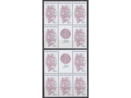 2008, 12 Kč Jiří z Poděbrad, sestava kuponů, Nr.547, ** , tzv. podkovy