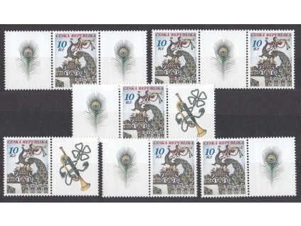 2008, 10 Kč Brána s pávem, sestava kuponů, Nr.544, **