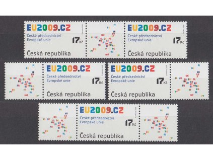 2008, 17 Kč Předsednictví ČR v EU, sestava kuponů, Nr.584, **