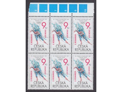 2006, 9 Kč Neumannová, VV - posun přítisku, Nr.VV 468, **