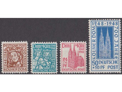 Americká a Britská zóna, 1948, 6-50 Pf série, MiNr.69-72, **