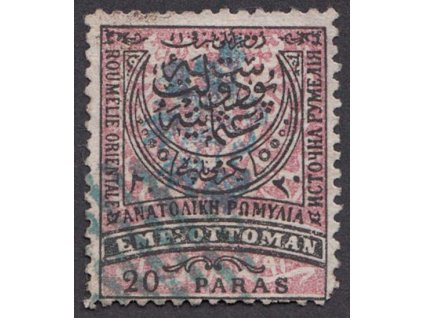 1885, Südbulgarien, 20 Pa Znak, MiNr.17IIAa, razítkované, dv roh