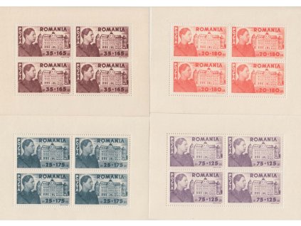 1945, aršíky král Karel I., MiNr.Kl.831-34, **