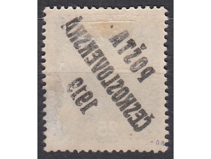 25h Karel, plný obtisk přetisku, II.typ, Nr.40, * po nálepce