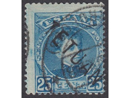 Maroko, 1908, 25 C s přetiskem TETUAN, MiNr.24, razítkované