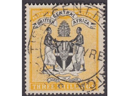 Nyassanland, 1895, 3 Sh Znak, MiNr.26, razítkované