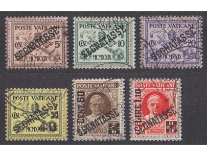1931, 5C-1.10L/2.50L doplatní série, MiNr.1-6, razítkované