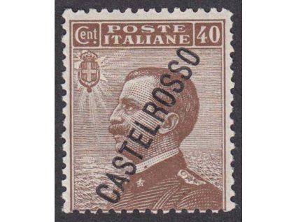 Castelrosso, 1924, 40 C s přetiskem, MiNr.20, těžší *