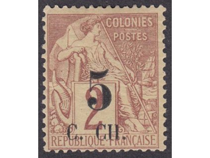Cochinchina, 1886, 5C/2C Alegorie, MiNr.3, * po nálepce