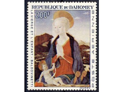 Dahomey, 1966, 200Fr Obraz, MiNr.295, **