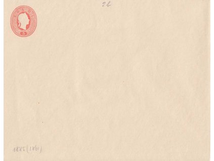 Lombardsko, 1861, 5 So Franc Josef, celinová obálka, neprošlé, ND