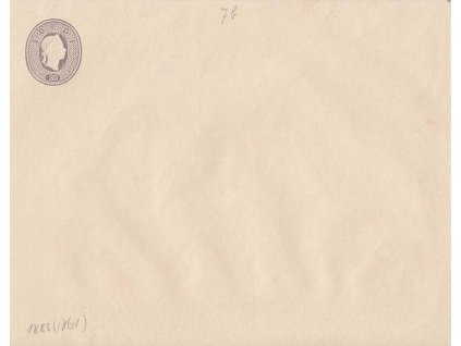 Lombardsko, 1861, 30 So Franc Josef, celinová obálka, neprošlé, ND