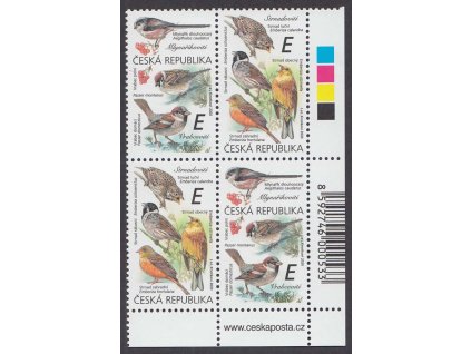 2020, Zpěvní ptáci (III.) "E" (V+S / S+V), Nr.1083-84, **