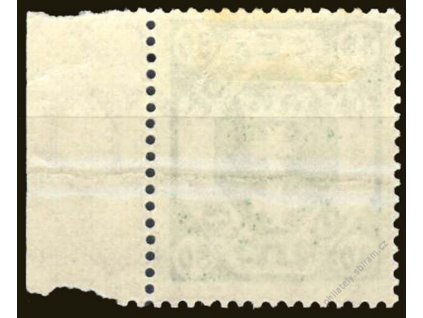 Danzig, 1922, 80Pf Znak, MiNr.94, * po nálepce, zvrásnění papíru