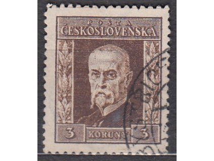 3Kč hnědá, I.typ, svislá pr.4, zk.Karásek, Nr.192, razítkované, hezký kus