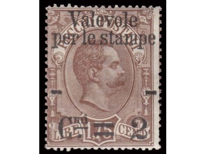 1890, 2C/1.75L hnědá, MiNr.66, * po nálepce