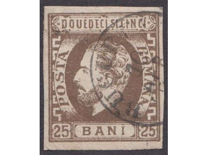 1871, 25 B Karel I., MiNr.28, razítkované