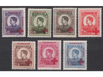 1946, 50B-10L série Portofreiheitsmarken, MiNr.III-IX, **
