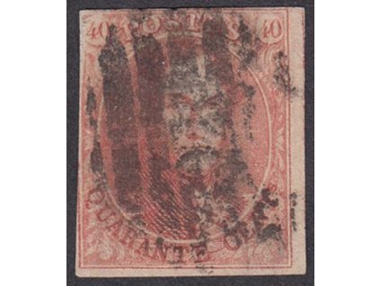 1858, 40 C Leopold, MiNr.9II, razítkované, dv