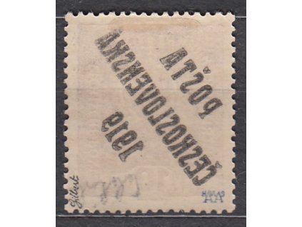 10h Koruna, plný obtisk, II.typ, zk.Gilbert, Nr.36, * po nálepce
