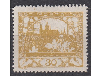 30h žlutá, ministr. Řz.13 3/4, Nr.12C, * po nálepce