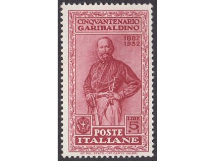 1932, 5 L Garibaldi, MiNr.400, těžší *