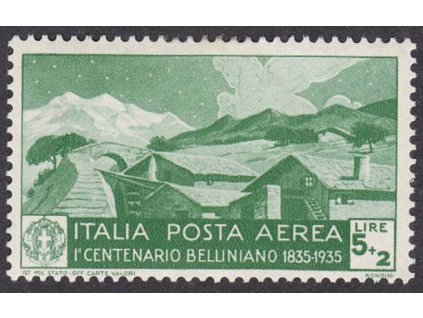 1935, 5 L letecká, MiNr.542, * po nálepce