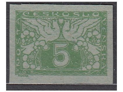 5h Spěšná, ZT na nazelenalém papíru bez lepu, Nr.S2