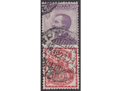 1924, 50 C + R 10 reklamní, MiNr.92/R10, razítkované