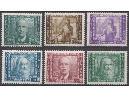 1938, 25C-5L letecké, MiNr.614-19, */**