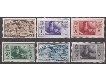1932, 50C-10L letecké série, MiNr.385-90, * po nálepce