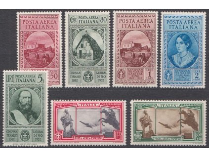 1932, 50C-5L letecké, MiNr.401-7, */**