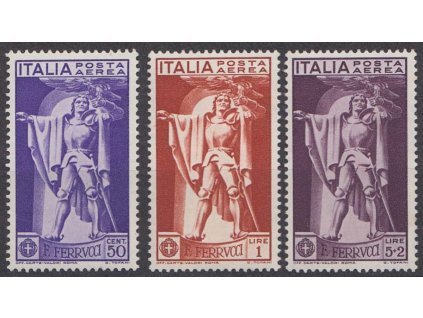 1930, 50C-5L letecké, MiNr.342-44, * po nálepce