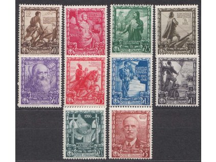 1938, 10C-5L série Výjevy, MiNr.604-13, * po nálepce