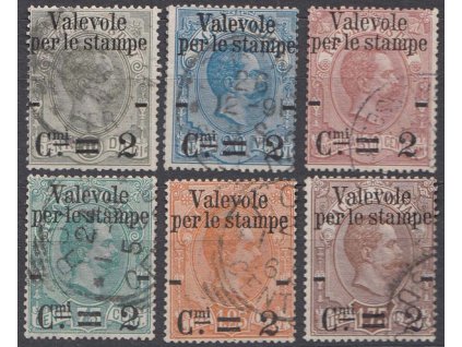 1890, 2C/10C-2C/1.75L série, MiNr.61-66, razítkované