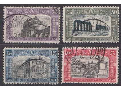 1928, 30C-5L série Národní milice, MiNr.275-78, razítkované