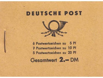 1960, známkový sešitek MiNr.3b, ** , kompletní, bezvadný