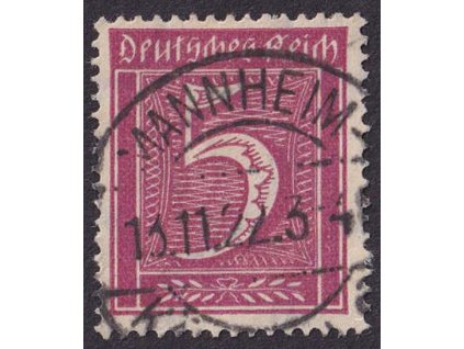 1921, 5 Pf Číslice, MiNr.177, falešné razítko, označeno