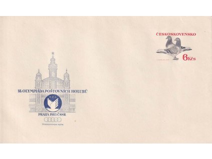 COB 76X 18. Olympiáda holubů, chybotisk ČESKOSKOVENSKO