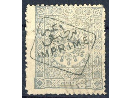 1892, 1Pia Znak s přetiskem, MiNr.76, razítko