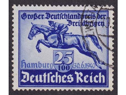 1940, 25 Pf Derby, MiNr.748, razítkované, ilustrační foto