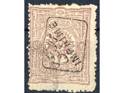 1892, 20Pa s přetiskem, MiNr.75, hledané, razítkované