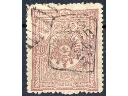 1892, 20Pa s přetiskem, Nr.75, razítko