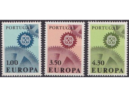 1967, 1-4.30 E série Europa, MiNr.1026-28, **