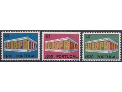 1969, 1-4.30 E série Europa, MiNr.1070-72, **