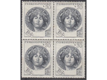 1953, 30h Destinová, 4blok s ST II+I, Nr.757, **