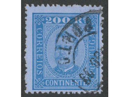 1892, 200R Carlos, MiNr.76yB, razítkované