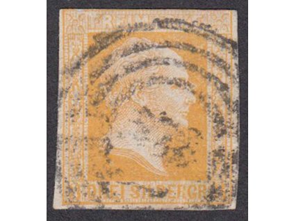 Prusko, 1857, 3 Sgr Vilém, MiNr.8, razítkované