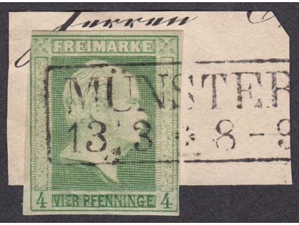 Prusko, 1856, 4 Pf Vilém, MiNr.5, razítkované